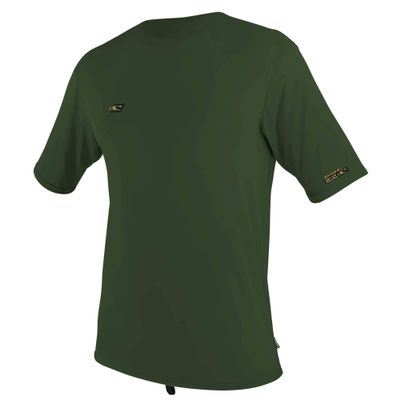 O'Neill Men's Premium Skins UPF 50+ Short Sleeve Sun Shirt, Dark Olive, S