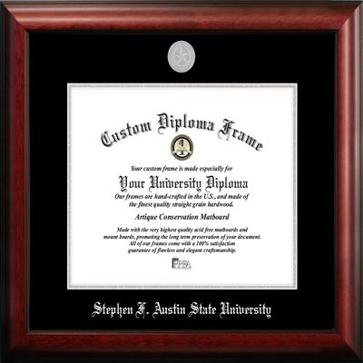 Campus Images NCAA Stephen F. Austin Lumberjacks Unisex Silver Embossed Diploma Frame Stephen F Austin 14W x 11H Silver Embossed Diploma Frame, Brown, One Size