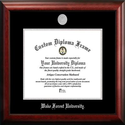 Campus Images NCAA Wake Forest Demon Deacons Unisex Silver Embossed Diploma Frame Wake Forest University 14W x 11H Silver Embossed Diploma Frame, Brown, One Size