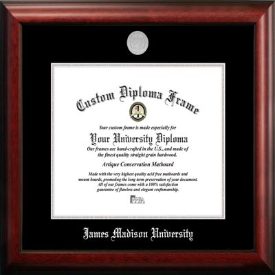 Campus Images NCAA James Madison Dukes Unisex Silver Embossed Diploma Frame James Madison University 16W x 12H Silver Embossed Diploma Frame, Brown, One Size