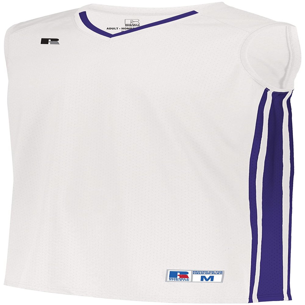 Youth Legacy Basketball Jersey White/Purple S