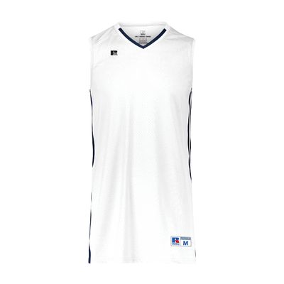 Russell Athletic Legacy Basketball Jersey White/Navy L