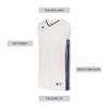 Russell Athletic Legacy Basketball Jersey White/Navy L view 4