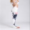 Warmht Printed Women Yoga Leggings High Waist Tummy Control Over The Heel Yoga Pants (Ink White, X-Small) view 3