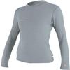 O'Neill Womens Hybrid Long Sleeve Sun Shirt, UPF 50+ Sun Protection, Rash Prevention for Surfing and All Water Activities, Cool Grey, XS view 1