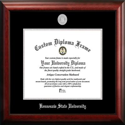 Campus Images NCAA Kennesaw State Owls Unisex Silver Embossed Diploma Frame Kennesaw State University 14W x 11H Silver Embossed Diploma Frame, Brown, One Size