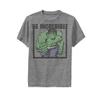 Marvel Boys' Performance Tee, Charcoal Heather, Small view 1