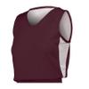 Ladies Undivided Single Ply Reversible Jersey Maroon/White L view 1