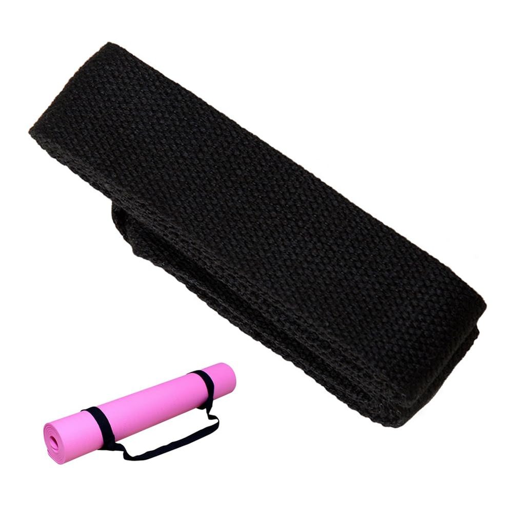 AKOAK Adjustable Yoga Mat Strap, Multi-purpose Strap, Durable Yoga Mat Carrying Strap (Excluding Yoga Mat), Pack of 1 (Black)