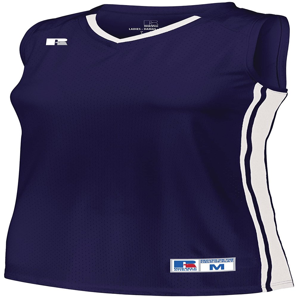Russell Athletic Ladies Legacy Basketball Jersey Purple/White M