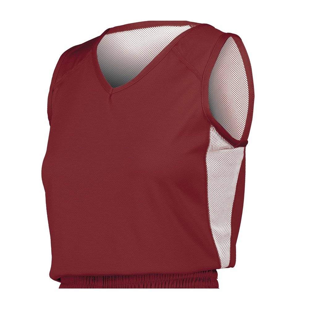 Russell Athletic Ladies Undivided Single Ply Reversible Jersey Cardinal/White M