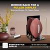 Football Display Case, Durable Clear Display Case with Mirror & Clear Base, Wall Mounted Case for Full Size Footballs, Sports Memorabilia, Collectibles, Keepsakes, Autographed Balls Items (A060-GR) view 2