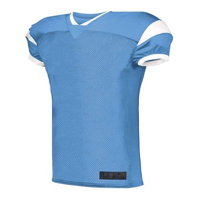 Augusta Sportswear Slant Football Jersey L Columbia Blue/White