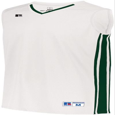 Youth Legacy Basketball Jersey White/Dark Green S