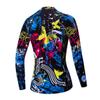 Cycling Jersey Long Sleeve Womens Mountain Bike Jersey Zip Shirts Road Bicycle Clothing Outdoor Sports Racing MTB Tops for Ladies Female Bouse Fall Autumn Breathable Quick Dry Size L view 2