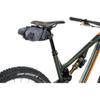 EVOC SEAT PACK BOA saddle bag, bike bag for extra storage space (size: L, 3L storage space, BOA FIT SYSTEM, easy to attach, waterproof, adjustable volume, flexible closure), Carbon Grey view 4