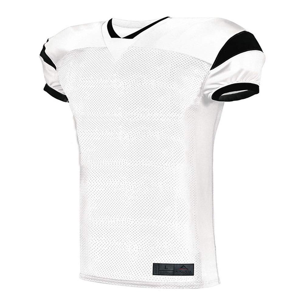 Augusta Sportswear Adult Slant Football Jersey 2XL WHITE/ BLACK