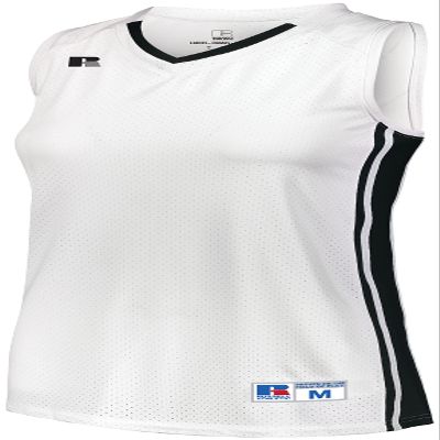Russell Athletic Ladies Legacy Basketball Jersey White/Black M