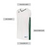 Russell Athletic Legacy Basketball Jersey White/Dark Green L view 4