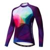 Cycling Jersey Long Sleeve Womens Mountain Bike Jersey Zip Shirts Road Bicycle Clothing Outdoor Sports Racing MTB Tops for Ladies Female Bouse Fall Autumn Breathable Quick Dry Size XXL view 1