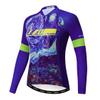 Cycling Jersey Long Sleeve Womens Mountain Bike Jersey Zip Shirts Road Bicycle Clothing Outdoor Sports Racing MTB Tops for Ladies Female Bouse Fall Autumn Breathable Quick Dry Size XXL view 1