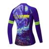 Cycling Jersey Long Sleeve Womens Mountain Bike Jersey Zip Shirts Road Bicycle Clothing Outdoor Sports Racing MTB Tops for Ladies Female Bouse Fall Autumn Breathable Quick Dry Size XXL view 3