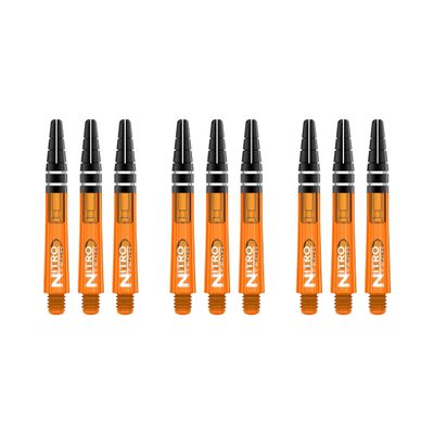 RED DRAGON Nitrotech Short Stems - Orange - 3 Sets per Pack (9 Stems in Total)