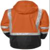 Helly-Hansen Potsdam Mens Hi-Vis Rain Jacket - Waterproof Windproof Work Rain Gear - Reflective Safety Jacket - Hi Vis 269 Orange/Charcoal - 5X-Large view 3