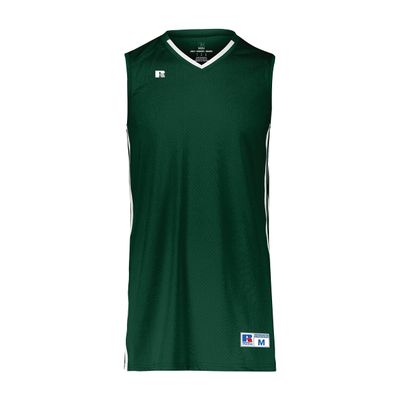 Russell Athletic Legacy Basketball Jersey Dark Green/White M