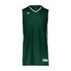 Russell Athletic Legacy Basketball Jersey Dark Green/White M view 1