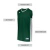 Russell Athletic Legacy Basketball Jersey Dark Green/White M view 4