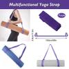 AKOAK Adjustable Yoga Mat Strap, Multi-purpose Strap, Durable Yoga Mat Carrying Strap (Excluding Yoga Mat), Pack of 1 (Purple) view 3