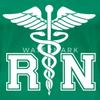 Spreadshirt RN Registered Nurse Rod Asclepius Womens Premium T-Shirt, 2XL, Kelly Green view 2