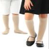 Hugh Ugoli Girls Boys Kids School Uniform Long Dress Socks, Extremely Soft, Comfortable, Rayon derived from Bamboo, Chemical-Free, 3 Pairs Light Beige | 3-4 Years view 1