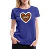 Spreadshirt Oktoberfest Gingerbread Heart Schatzi Sweetie Womens Premium T-Shirt, 2XL, Royal Blue view 1
