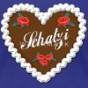 Spreadshirt Oktoberfest Gingerbread Heart Schatzi Sweetie Womens Premium T-Shirt, 2XL, Royal Blue view 3