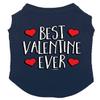 Best Valentine Ever - Dog Shirt (Navy, Large) view 1