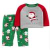 Carter's Infant & Toddler Boys Santa's Sidekick Christmas Holiday Pajamas 12m Gray view 1