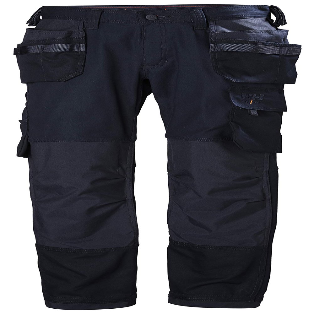 Helly-Hansen Workwear Oxford Construction Pants for Men with Lightweight Cotton, Adjustable Knee Pads, and Hanging Pockets, Navy - 38/32