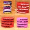 500 Custom Debossed Color Filled Silicone Wristbands view 3