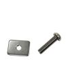 Metal Screw and Plate Set // Metal Screw and Plate Set for Longboard Surfboard and Stand Up Paddleboard Fin Installation view 1