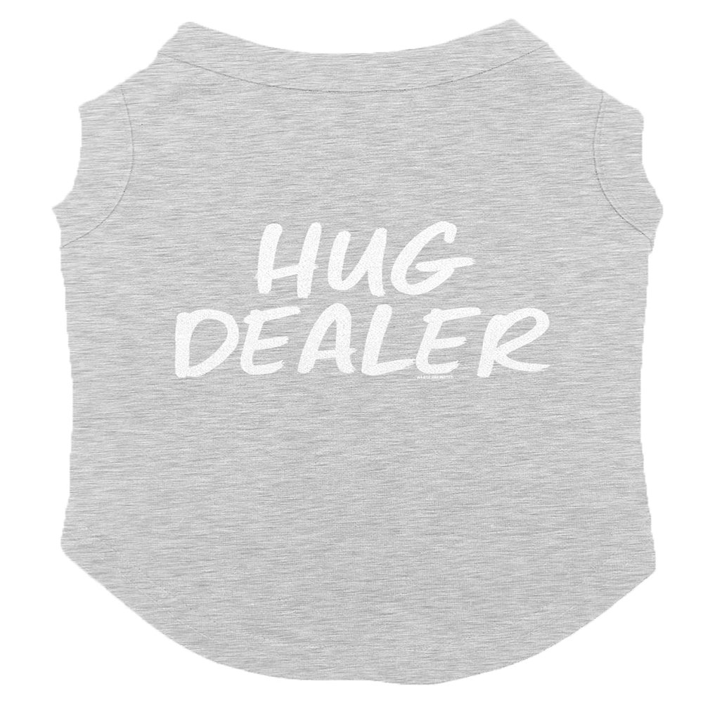 Hug Dealer - Dog Shirt (Light Gray, X-Small)