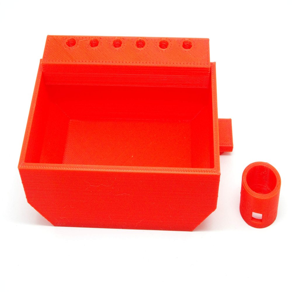Brass Catcher Basket Upgrade, for The RCBS Trimmer-2 (red)