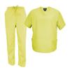 Natural Uniforms Men's Scrub Set Medical Scrub Tops and Pants (4X-Large, Yellow) view 1