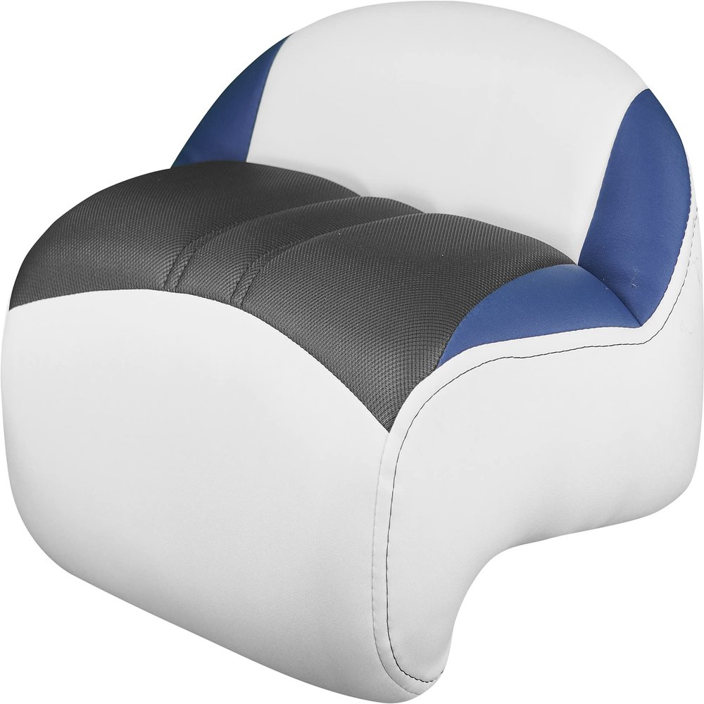 Tempress Pro Casting Boat Seat (White/Blue/Carbon)