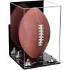 Football Display Case, Durable Clear Display Case with Mirror & Clear Base, Wall Mounted Case for Full Size Footballs, Sports Memorabilia, Collectibles, Keepsakes, Autographed Balls Items (A060-SR) view 1