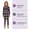 Rocky Thermal Underwear Kids Girls Thermal Underwear Set Long Johns kid Thermals Kid Base Layer kids thermals top bottom set, Christmas Design, Medium, Standard-185 GSM, THERMALS SET view 2