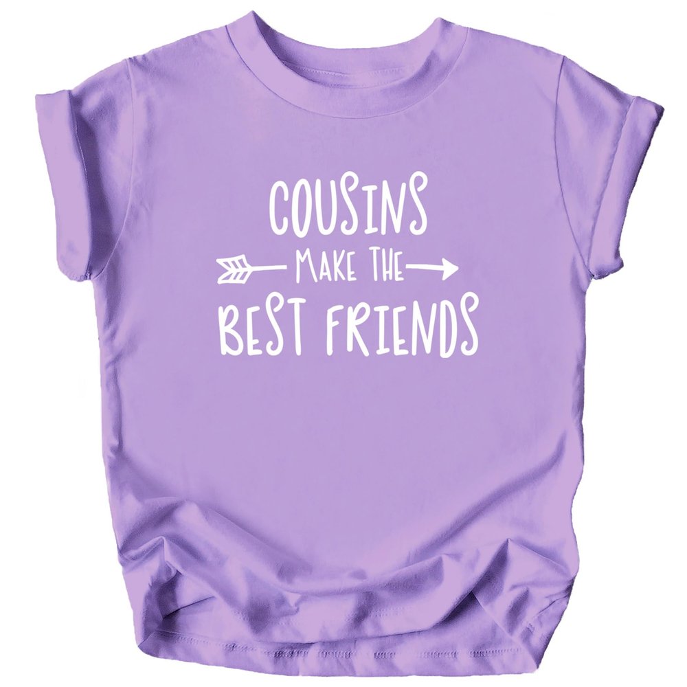 Cousins Make The Best Friend T-Shirt for Baby and Toddler Girls Fun Family Outfits Purple Shirt 3T
