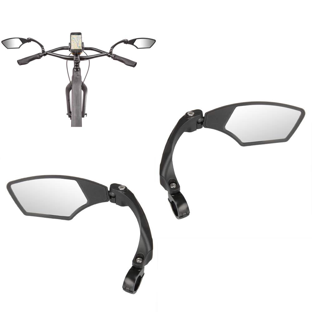 M-Wave Unisex's Spy Space Bicycle Mirror Set, Black