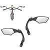 M-Wave Unisex's Spy Space Bicycle Mirror Set, Black view 1